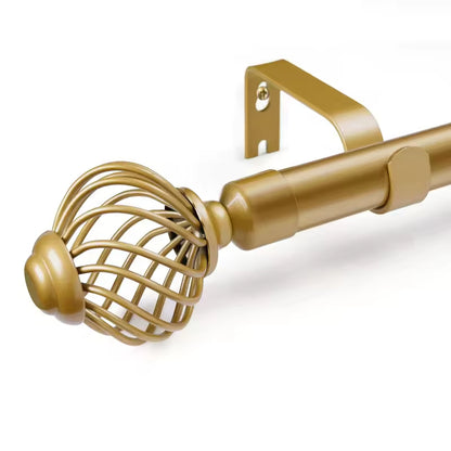 Metal Curtain Rod Bracket Brass Curtain Rod Holder Adjustable Curtain Rod Accessories Bracket Double