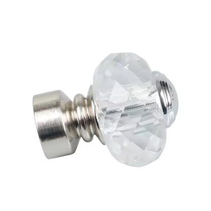High Quality 25mm clear Crystal Window Curtain Hardware Accessory for Curtain Rod