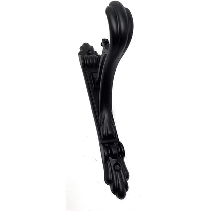 Wall Mounted 28mm Black Metal Double Curtain Rod Support for Hanging Curtains