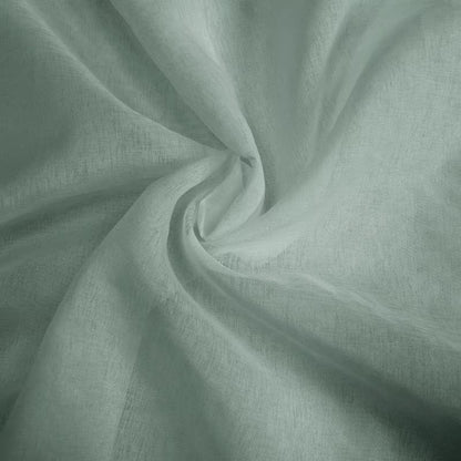 Green Sheer Curtains Semi Transparent French Door Curtain Eco-friendly French Window Curtains