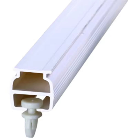 American Heavy Duty Ceiling Mounting Pvc Strip Curtain Rail With Curtain Rail Wheel