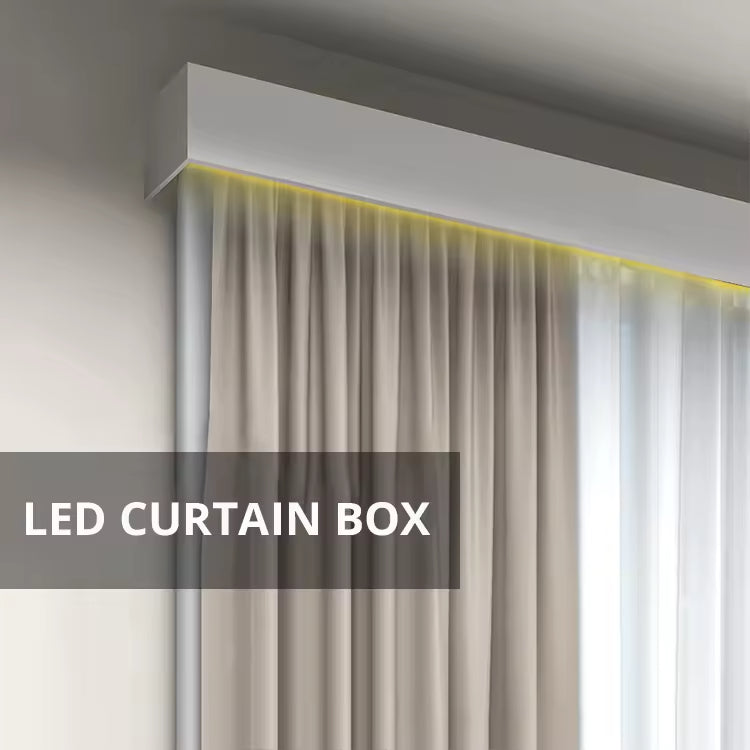 Large Size Plate Ceiling Wall Mounted Curtain Rail Pelmet Box Aluminum Curtain Track Cover