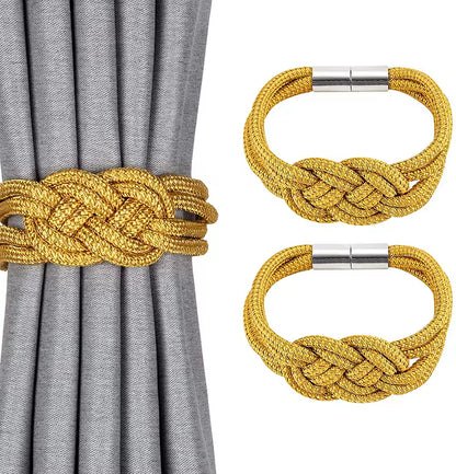 Low Price Home Decorative Rope Magnetic Curtain Holders Holdbacks Tieback