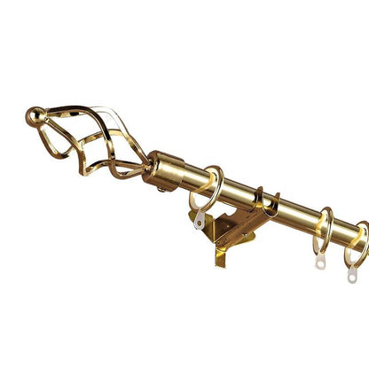 Szone Living Room Golden Iron Curtain Rod in Home Decor