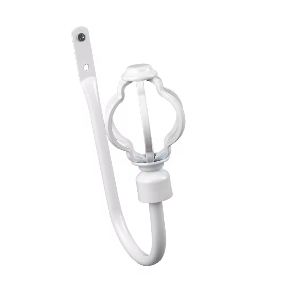 Modern White Metal Accessories Tie Back Hook Tassels Curtain Tiebacks Elegant Decorative Rope Holder Classic Luxury