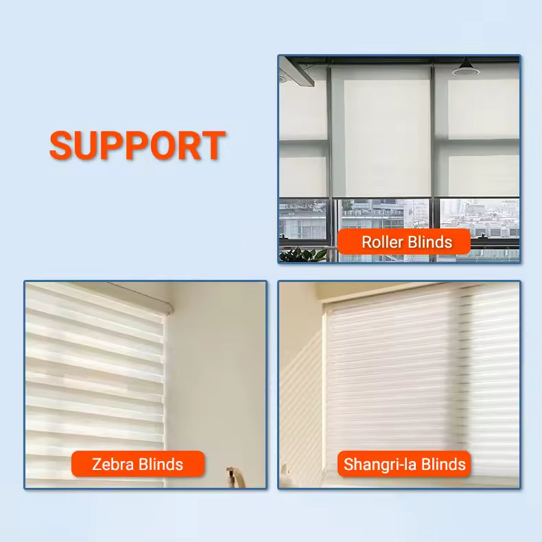 Zigbee Zebra Roller Blinds Motor Rechargeable Battery Smart Motorized Blinds Tubular Motor