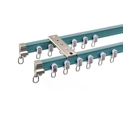 Hand Curve Track Aluminum Heavy Duty Tape Double Track Bay Window Curtain Rail