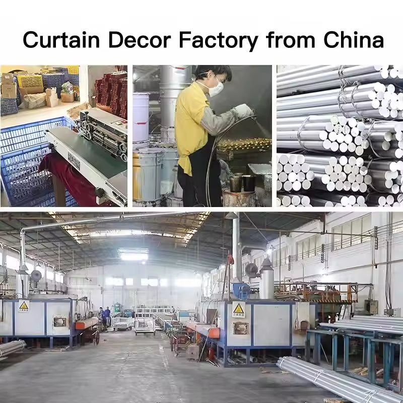 Wholesale Factory Produce Aluminum Metal Bathroom Telescopic Shower Curtain Rod Eco-friendly