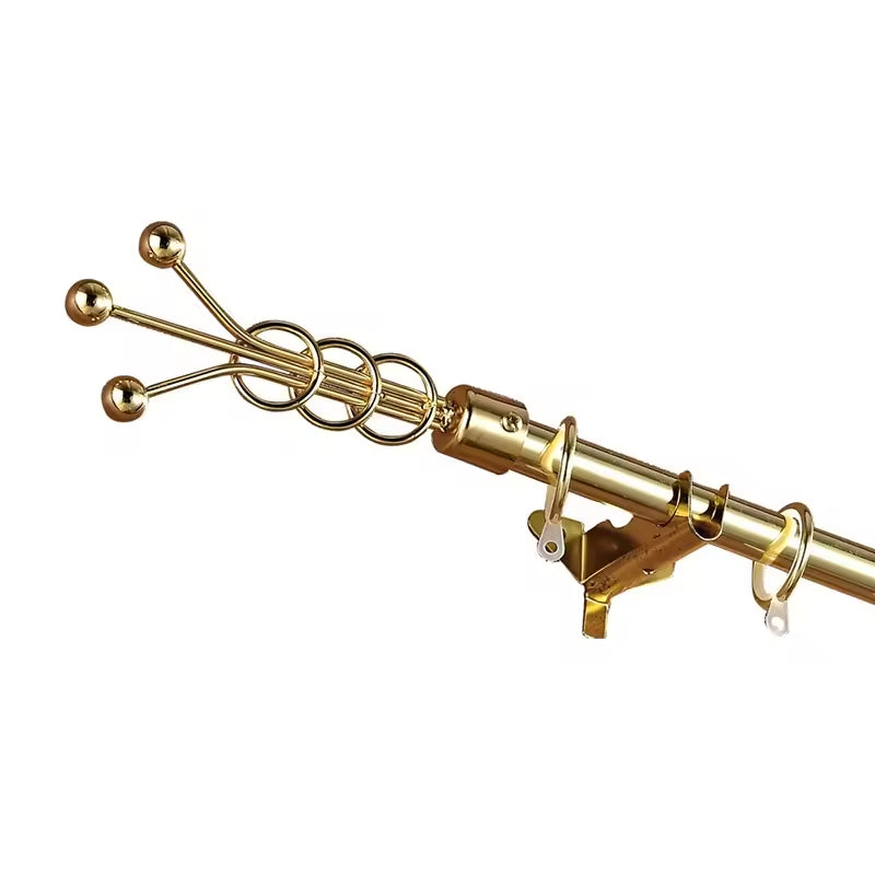 Szone Living Room Golden Iron Curtain Rod in Home Decor