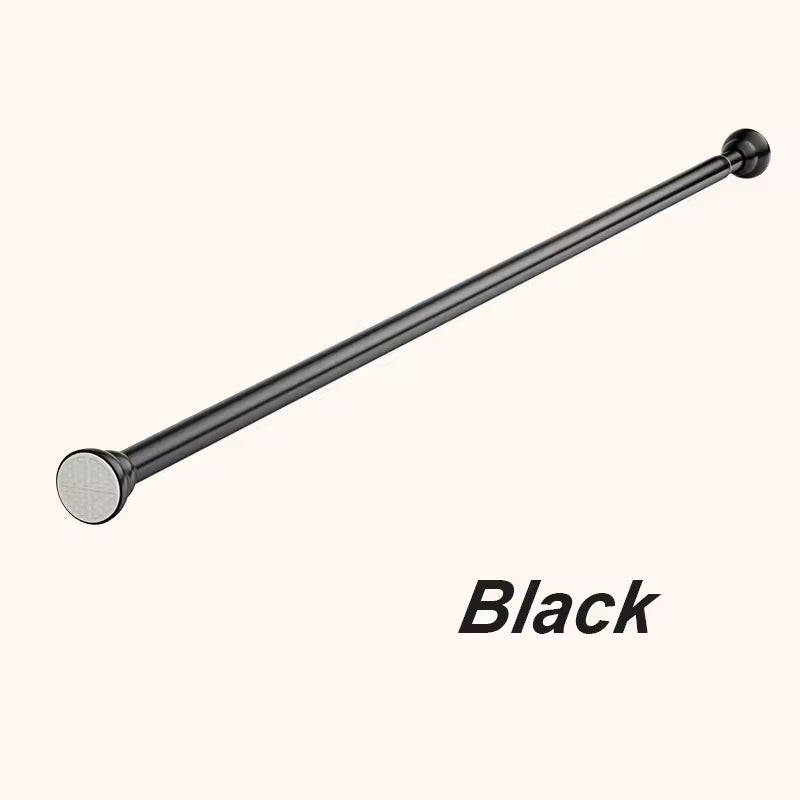 Hot Sale Metal Extendable Curtain Poles Telescopic Rod for Bathroom Shower Curtain Poles No Drill