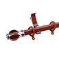 Luxury Wooden Curtain Rods Eco-friendly Decorative Double Curtain Pole Wood Curtain Rods for Windows