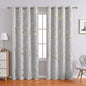 High Quality Marble Floral Pattern Blackout Curtains Woven Fabric Pleated Hook for Bedroom Living Room Balcony Office Home Decor