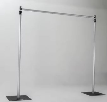 Heavy Duty Double Crossbar Pipe Drape Kit with AdjustableBackdrop Stand Wedding Decor for Parties Birthdays-Minimum Order One