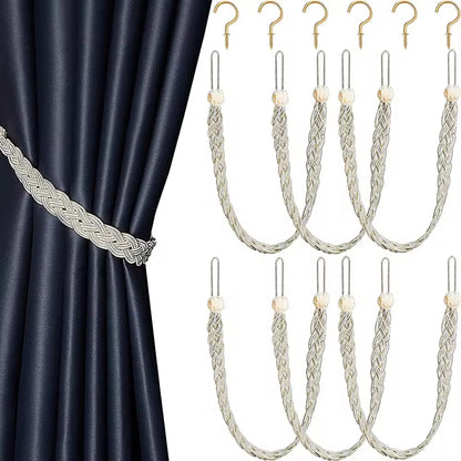 Bedroom Decorative Hand Silk Cloth Nylon Window Curtain Tieback Rope