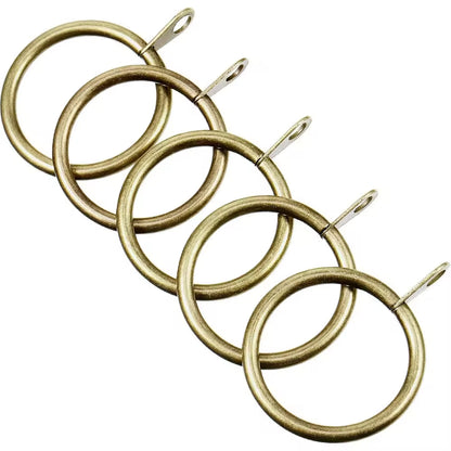 Decorative Heavy Blackout Shower Metal Gold Round Curtain Rings for Curtain Rod