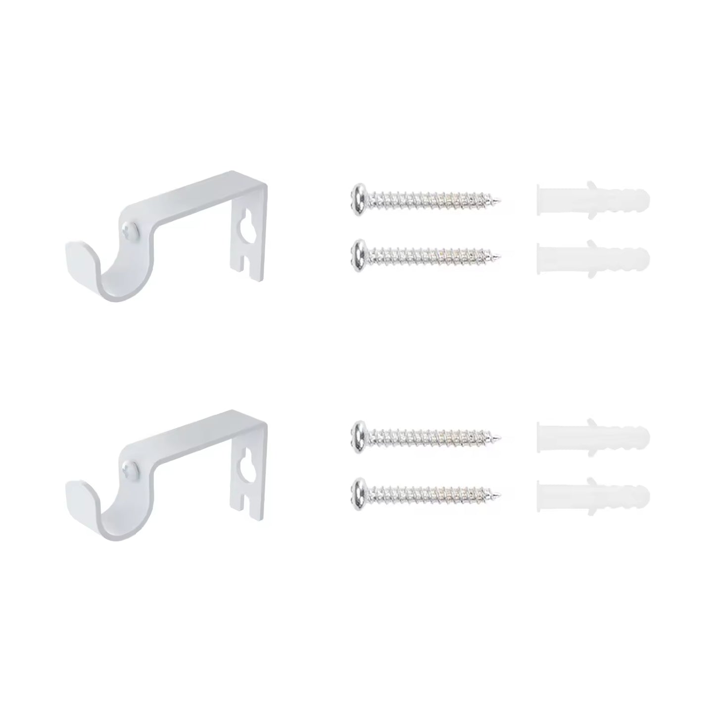 Metal Curtain Rod Bracket Brass Curtain Rod Holder Adjustable Curtain Rod Accessories Bracket Double