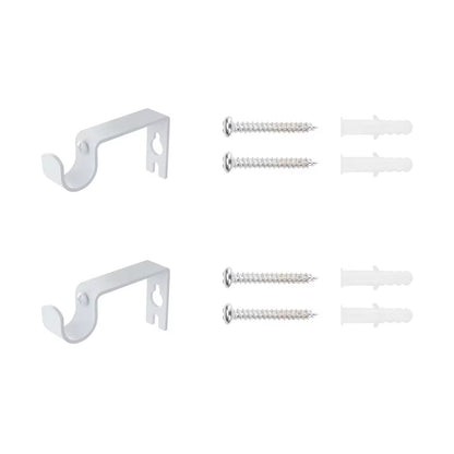 Metal Curtain Rod Bracket Brass Curtain Rod Holder Adjustable Curtain Rod Accessories Bracket Double