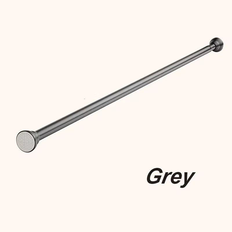 Hot Sale Metal Extendable Curtain Poles Telescopic Rod for Bathroom Shower Curtain Poles No Drill