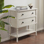 2 Drawer Accent Chest Antique Cream