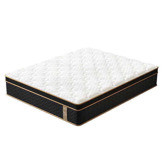Full Mattress, 10 Inch Plush Hybrid Mattresses with Gel Memory Foam, Fiberglass-Free Mattress in a Box, Individual Pocket Spring-Motion Isolation-Edge Support, CertiPUR-US Certified