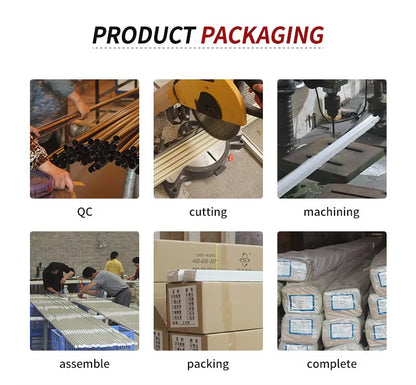 Wholesale Factory Produce Aluminum Metal Bathroom Telescopic Shower Curtain Rod Eco-friendly