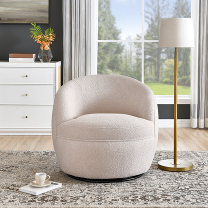 Galleria 360 Swivel Teddy Sherpa Barrel Chair
