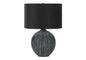 Lighting, 23'h, Table Lamp, Black Ceramic, Black Shade, Contemporary