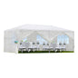 Outdoor Gazebo 10x20' Wedding Party Garden Canopy Tent with 6 Removable Sidewalls White Color Waterproof