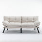 Cream Convertible Folding Modern sofa Bed
