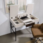 Verster Natural & Black Finish Writing Desk W/USB