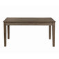 Wire Brushed Brown Finish 1pc Dining Table with 2 Hidden Drawers Casual Dining Room Furniture