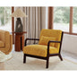 Marina Chair in Steno Maize with Walnut finished