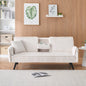 Minimalist style, straight-line corduroy sofa suitable for sitting and lying in the living room and bedroom
