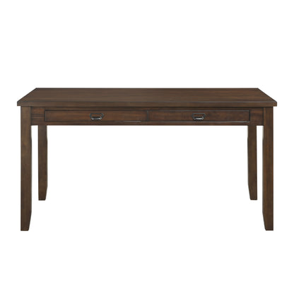 Dark Cherry Finish Dining Table with 4 Drawers 1pc Transitional Style Wooden Funiture Dining Kitchen Table