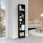Vinton XS Bookcase Compact Bookshelf with Multiple Shelves, Black