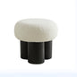 W8017-1 White Lamb Wool Seat with Barrel PVC Pipe and Black Ash Willow