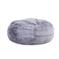 Classic 5ft Faux Fur Memory Foam Bean Bag Chair, Soft Comfort Lounger, Purple