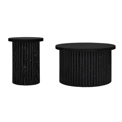 Coffee Table Set of 2, Round Coffee Table, Modern Side Tables Accent End Table for Living Room, Apartment