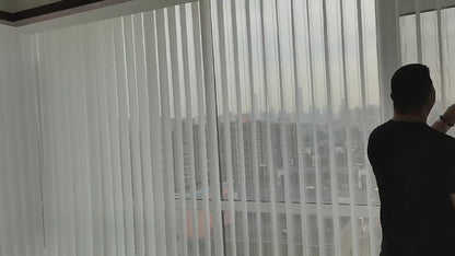 Custom Size China Window Blackout Dual Shades High Quality Electric Remote Control Vertical Blinds