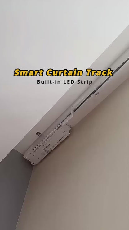 Electric Curtain Rail Track LED Heavy Duty Motorized Curtain Tracks with Remote Control
