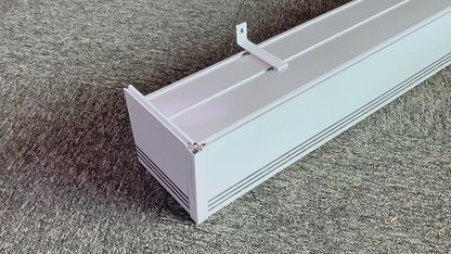 Eco-friendly 90 Degree Self Adhesive Ceiling Double Aluminium Metal Recessed Curtain Track